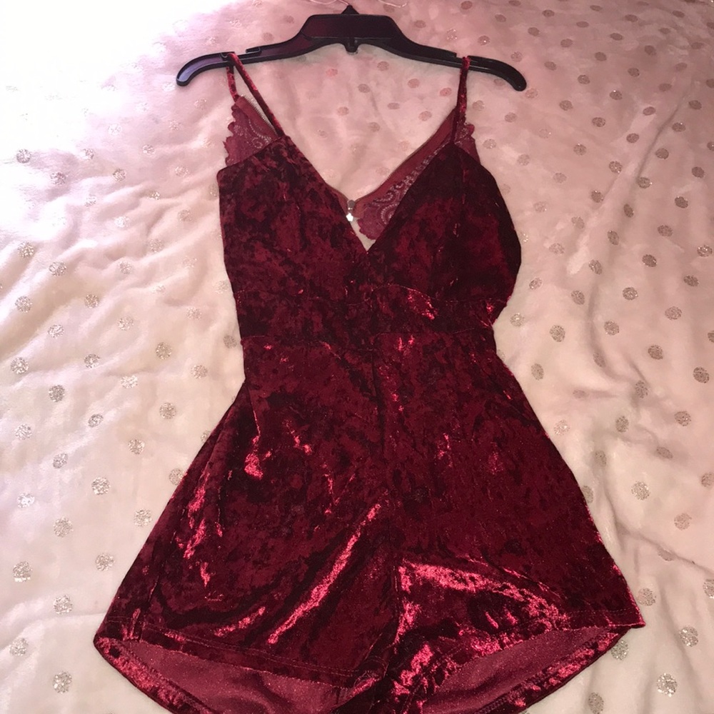 Fashion Nova Red Tight Romper